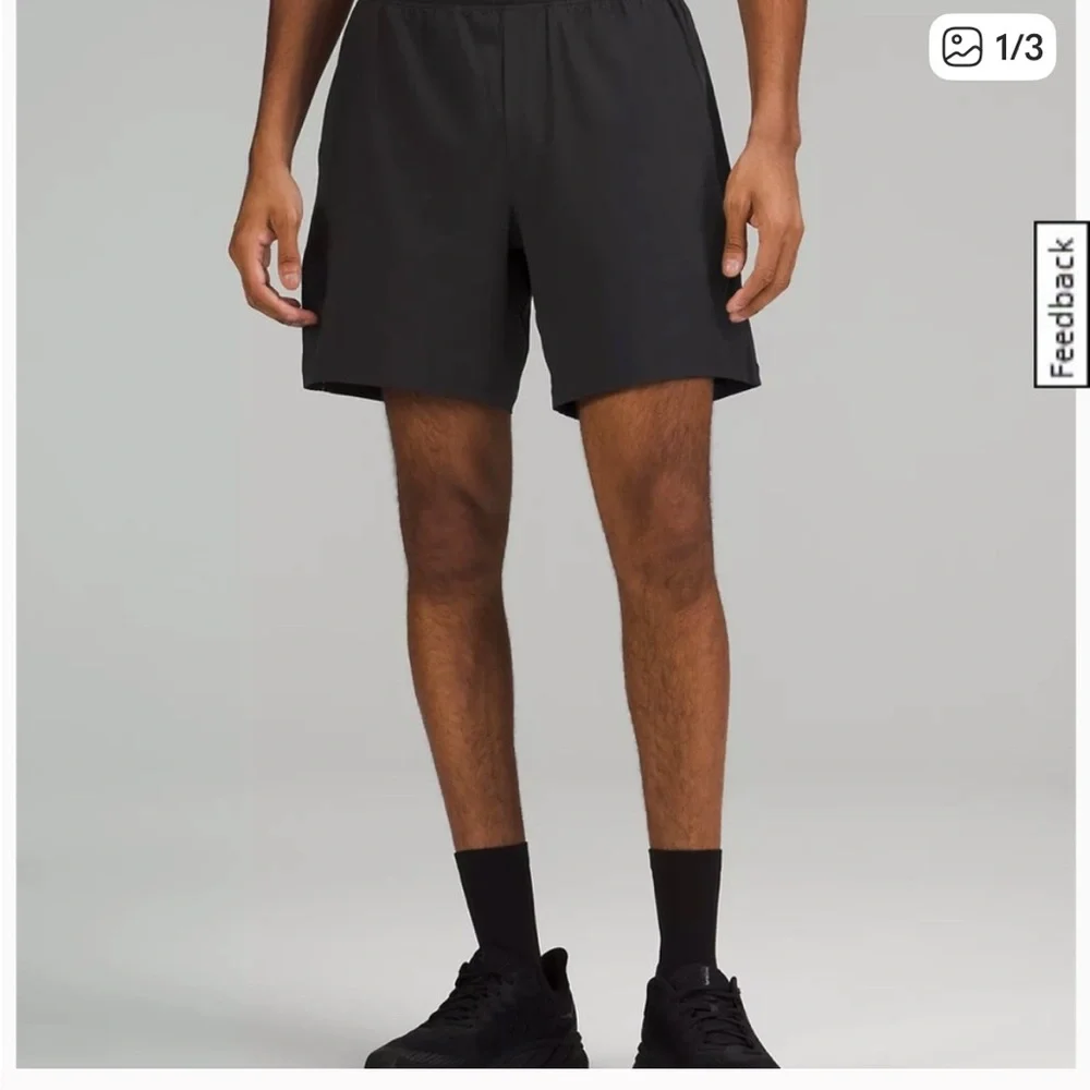 Pace breaker short 7” lined heather black Lined - Picture 3 of 3